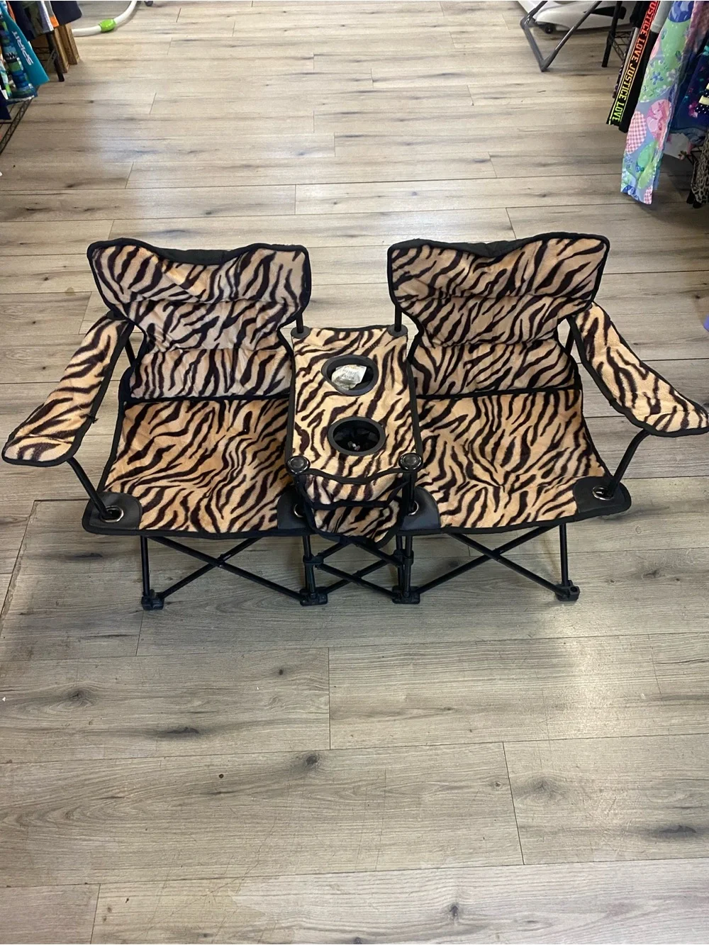 Children’s Double Sports Chair leopard travel